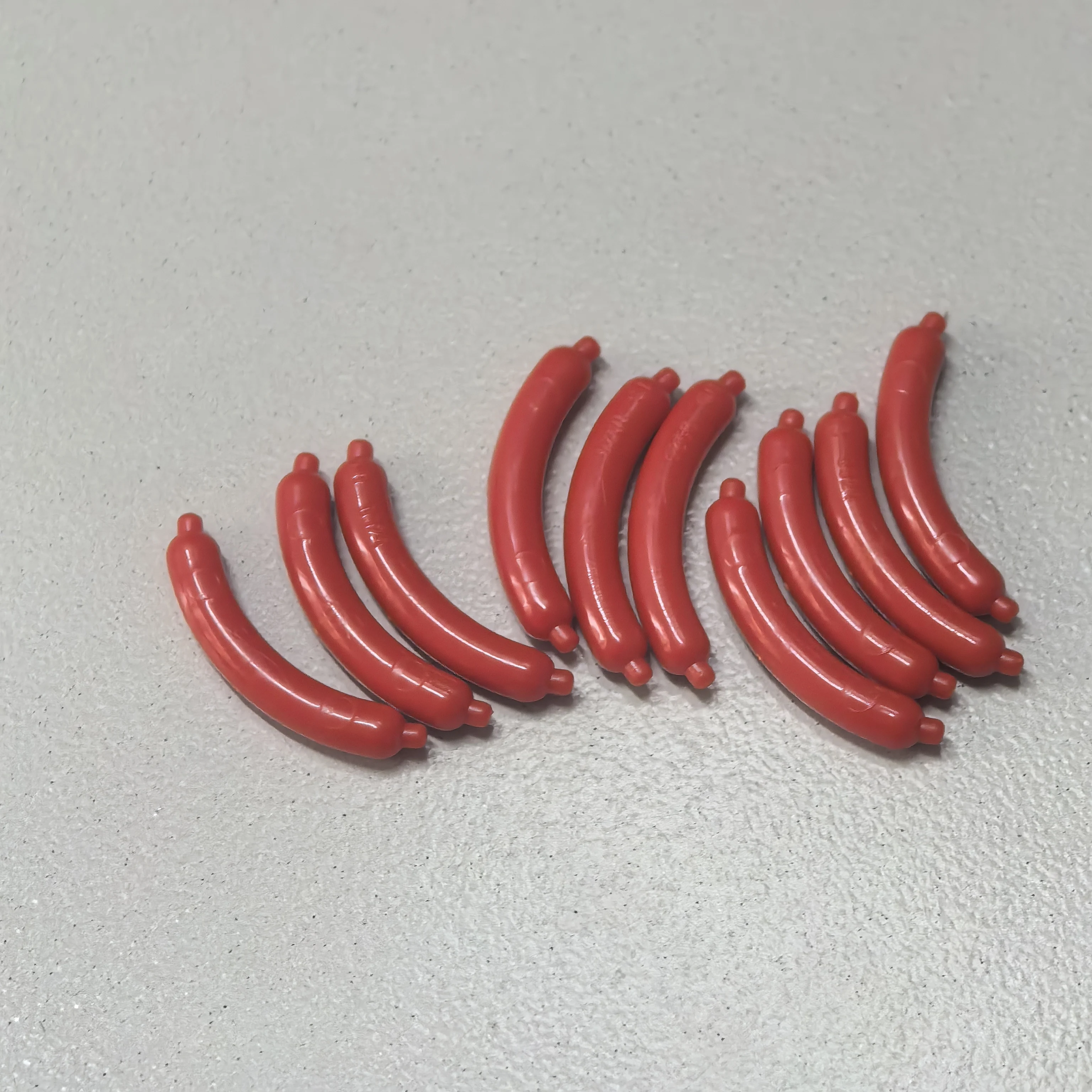 10PCS MOC 33078 Food Sausage Grilled Sausage 25994 Building Blocks Accessories Scene Decoration Props