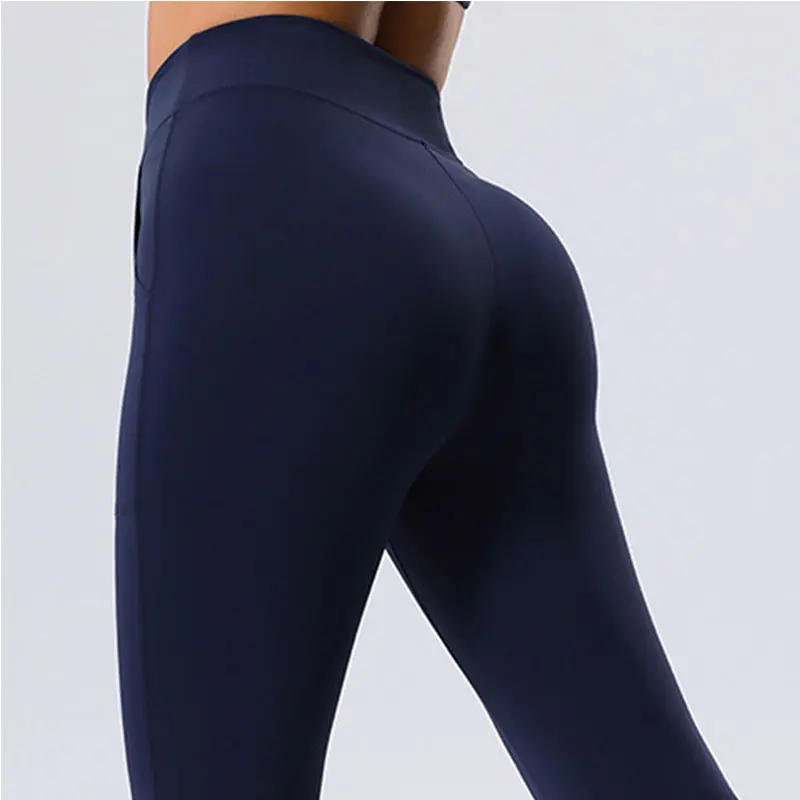 New Yoga Pants Sport Leggings Women  High Waist Push Up Woman Tights Fitness Workout Leggins Gym Clothing Nylon Fabric