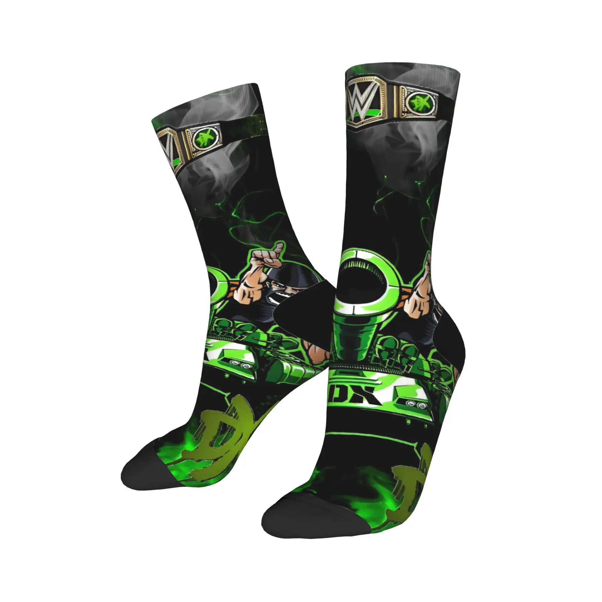 Meias masculinas d-geração x meias de luta outono kawaii meias macias gráfico skate meias antiderrapantes