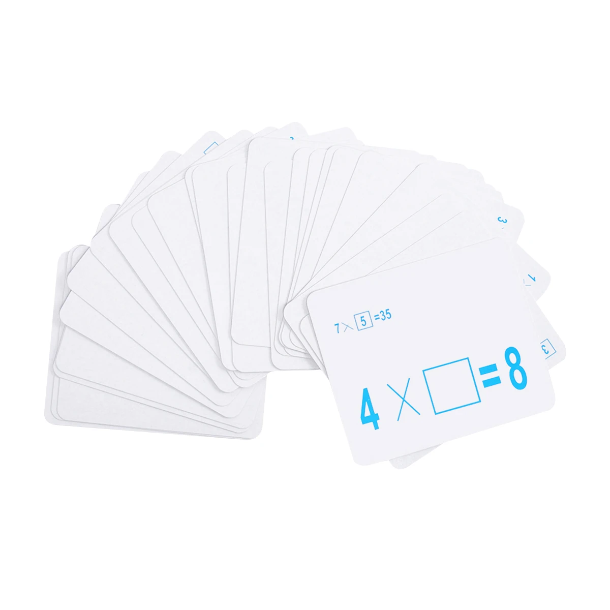 54pcs Spanish Math Flash Cards Multiplication Division Number Learning Tools For Kids Early Learning Educational Game Colorful