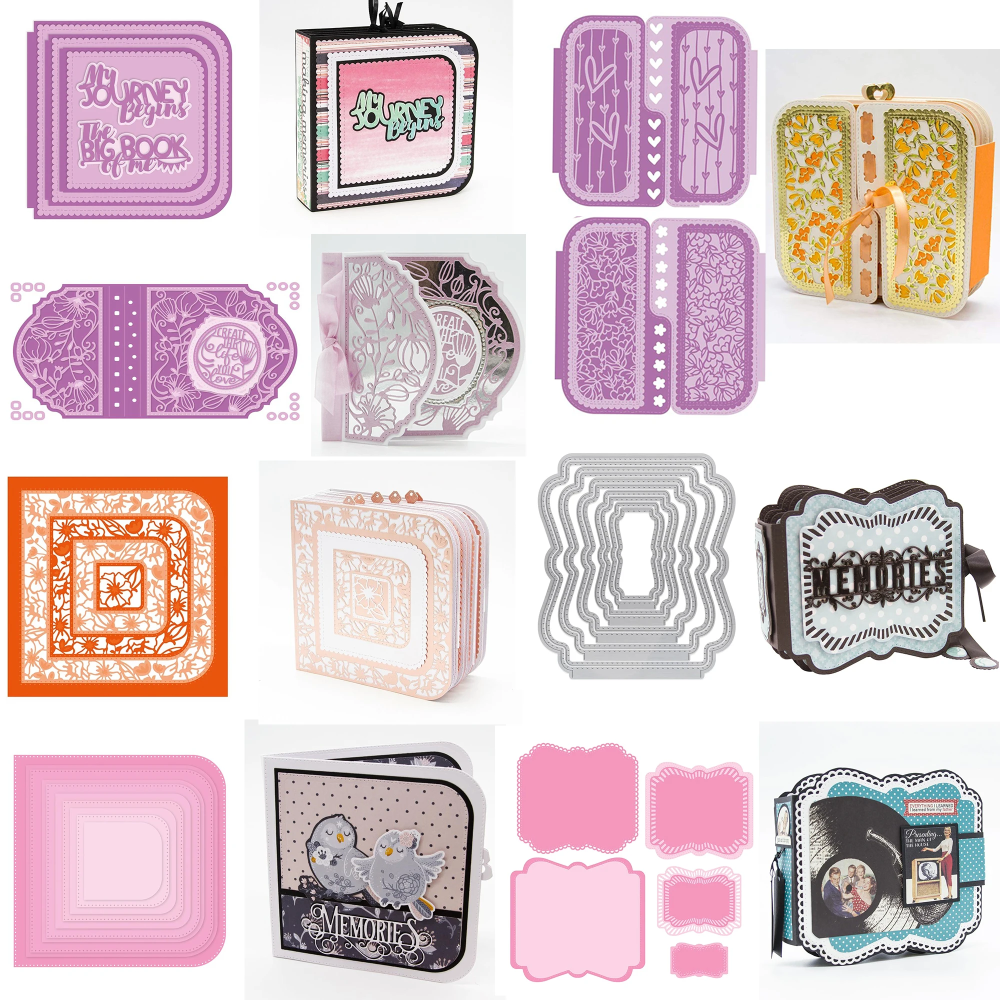 Memory Book Cutting Dies Or Album  Base Insert Creator Essentials Diecut For DIY Scrarpbooking Paper Craft Cards Making New 2023