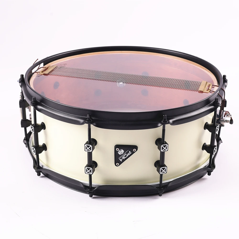 BIRCH SHELL SNARE DRUM 14x6.5 , 14x5.5,14x6 Premium Lacquer Finishes, Black& White