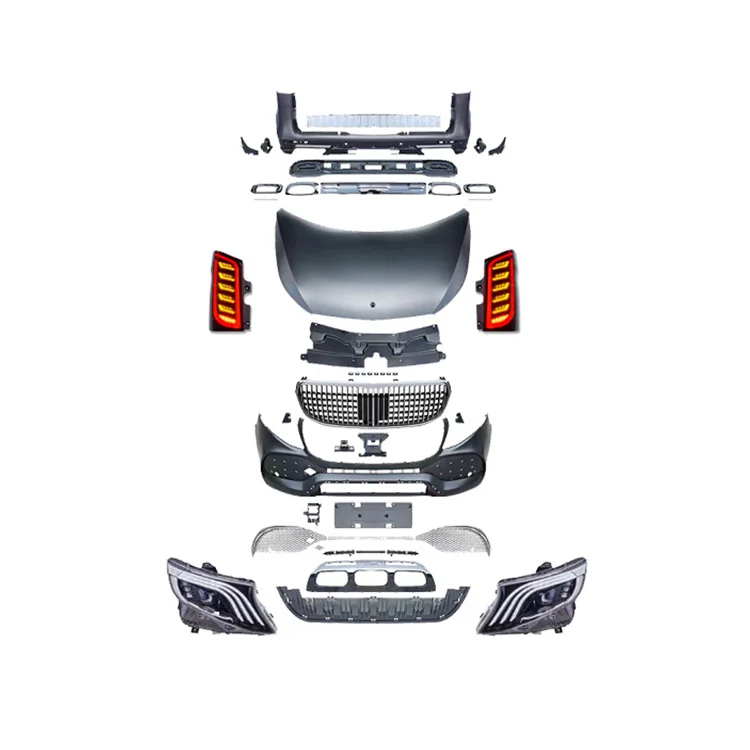 

Дамии Высокое качество V-класса Коммерческий автомобиль V260 V250 V220 W447 Обвесы Защита бампера Комплекты кузова для V-класса