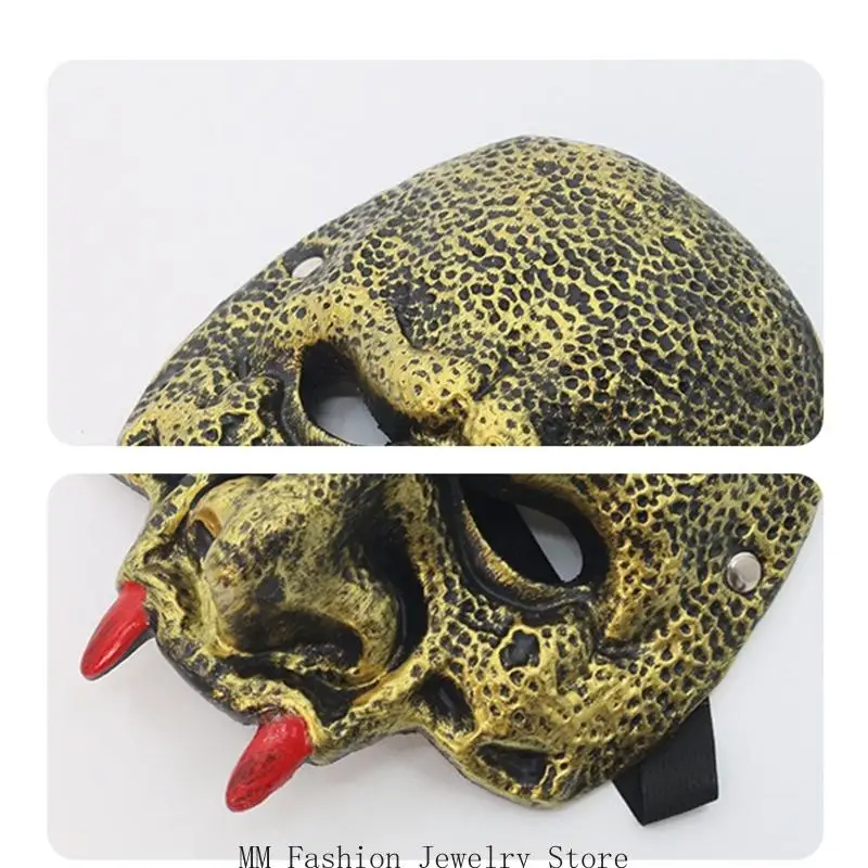 D0UB Schiuma in gomma Maschera a faccia piena Mardi Gras Maschera maschera maschera per festa a tema Halloween Cosplay Party