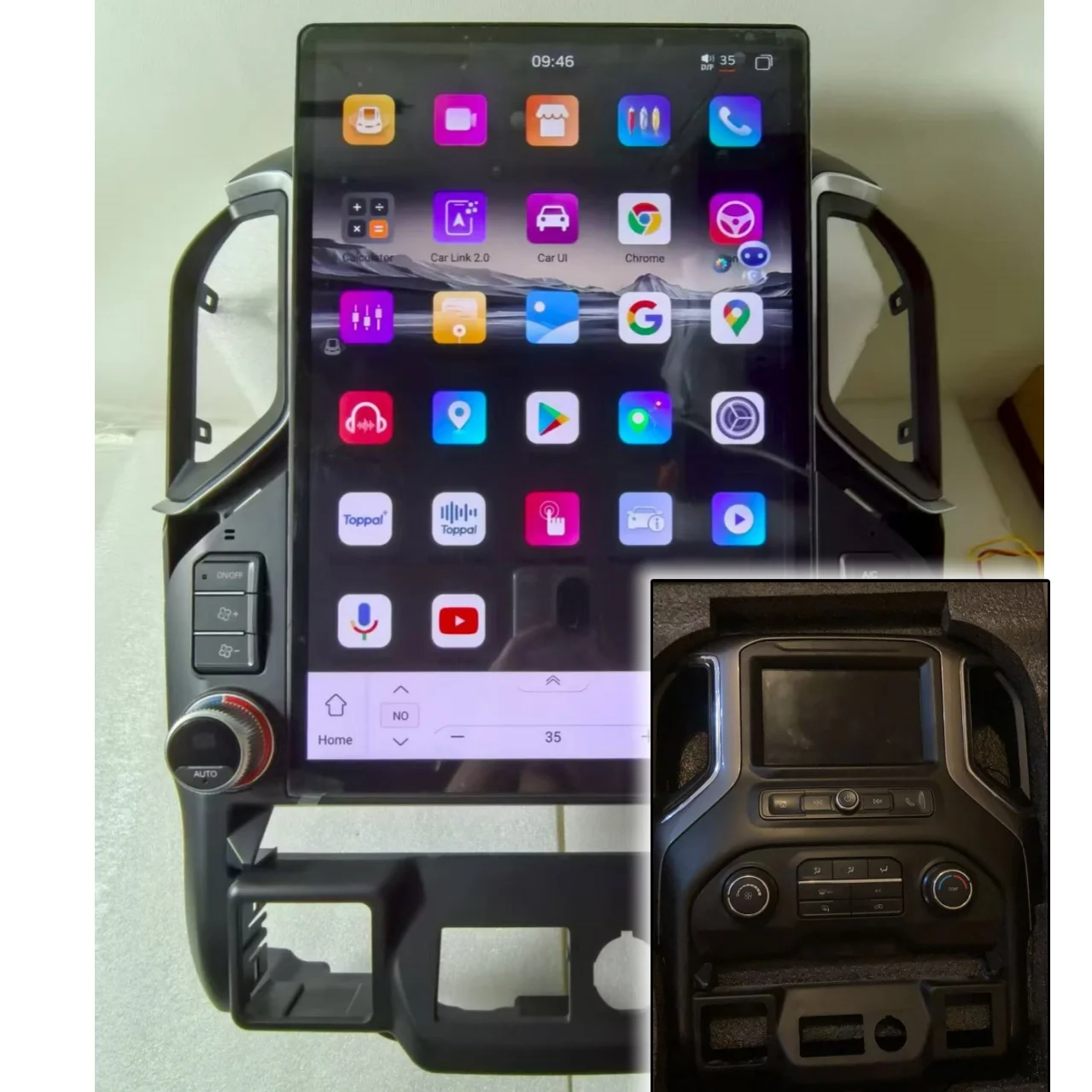 

15,6-дюймовый экран на Android 13 для Chevrolet Silverado GMC 2019-2023, автомобильная магнитола, GPS-плеер, навигационная мультимедийная система