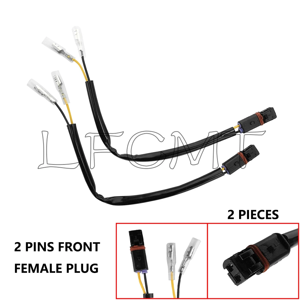 Turn Signal Cable Wire Adapters Indicator Plug Connector 2/4 Pins Fit for BMW R1300GS R1250GS /ADV F900GS S1000 M1000 XR/R/RR