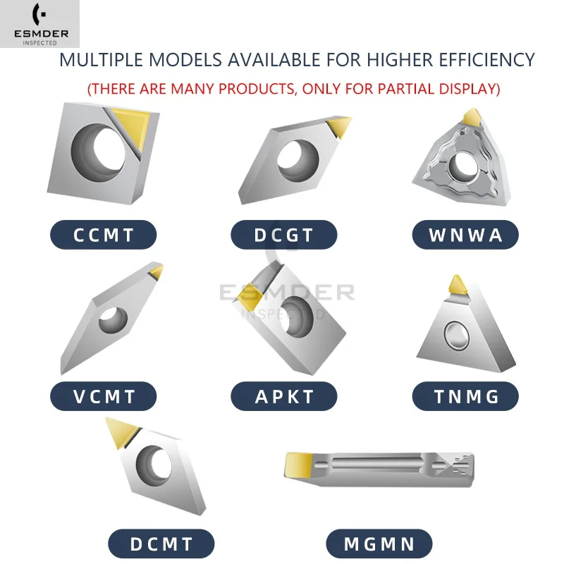 MGMN300 APKT160408 CCMT060204 DCMT070204 TNMG160402 WNMG080404 Single Crystal Diamond Blade CNC Lathe Carbide MCD Inserts For AL