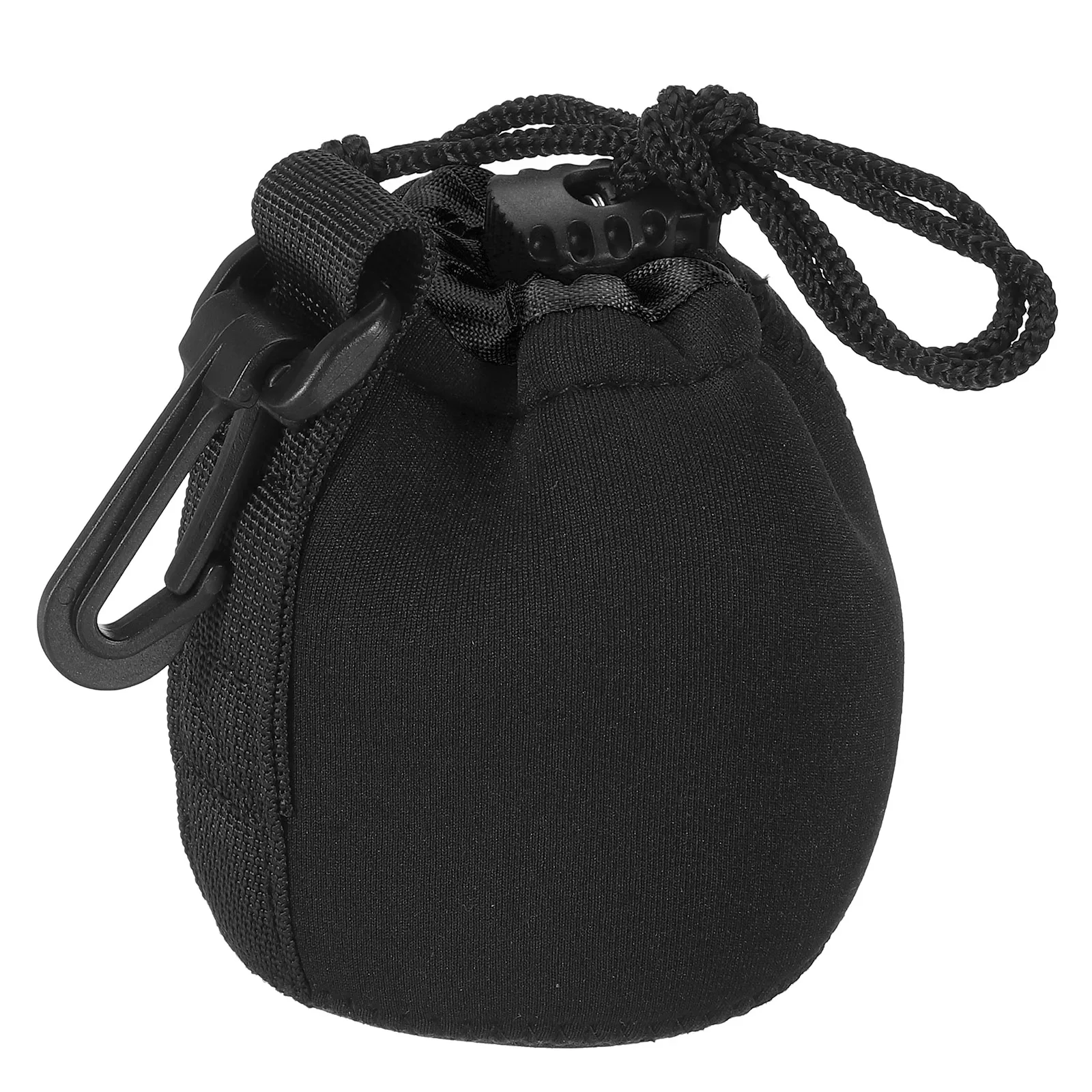 

1/2Pcs Camera Lens Bag Drawstring Lens Pouch with Thick Protective Neoprene Lens Case for DSLR Camera Lens Water Coffee Cups