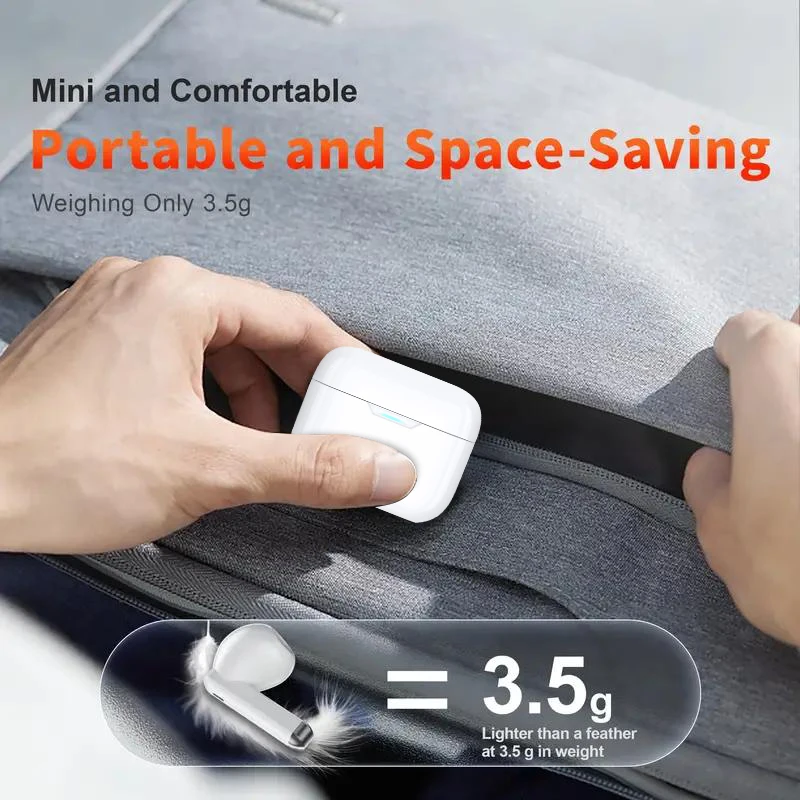 W&O4 TWS Noise Reduction Earphone Bluetooth Wireless Headphones HIFI Stereo Headset Light Portable Gaming Accessories Earbud image 5