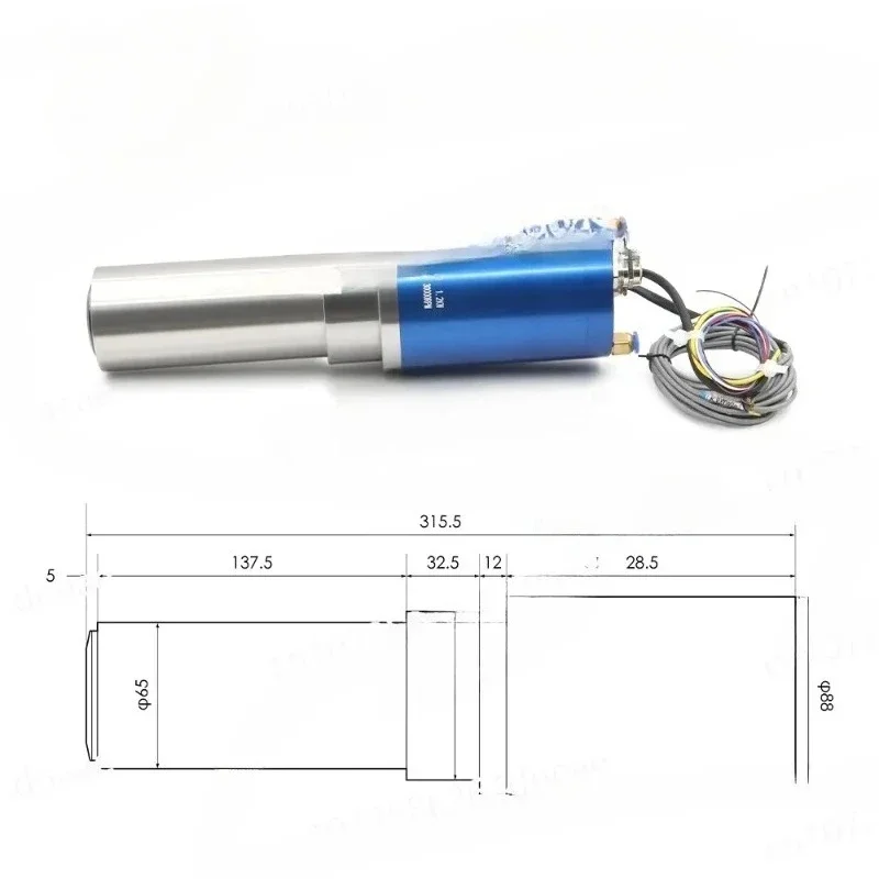 1.2kw ATC Spindle Motor Water Cooled Spindle D=65mm Automatic Tool Change 130v 0-30000rpm 0.005mm Accuracy