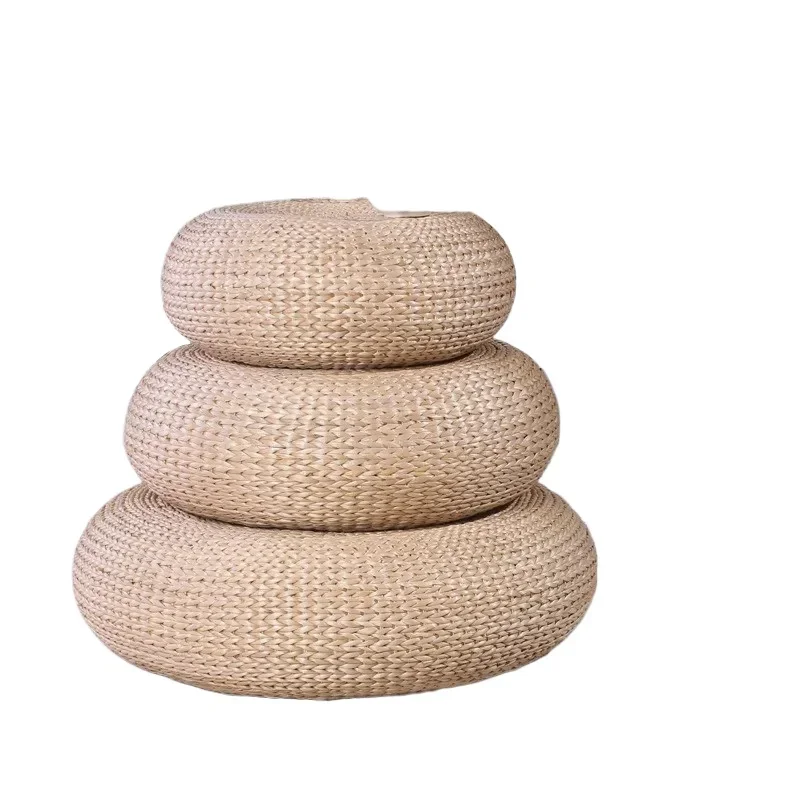 

Handmade natural woven round tatami seat cushion
