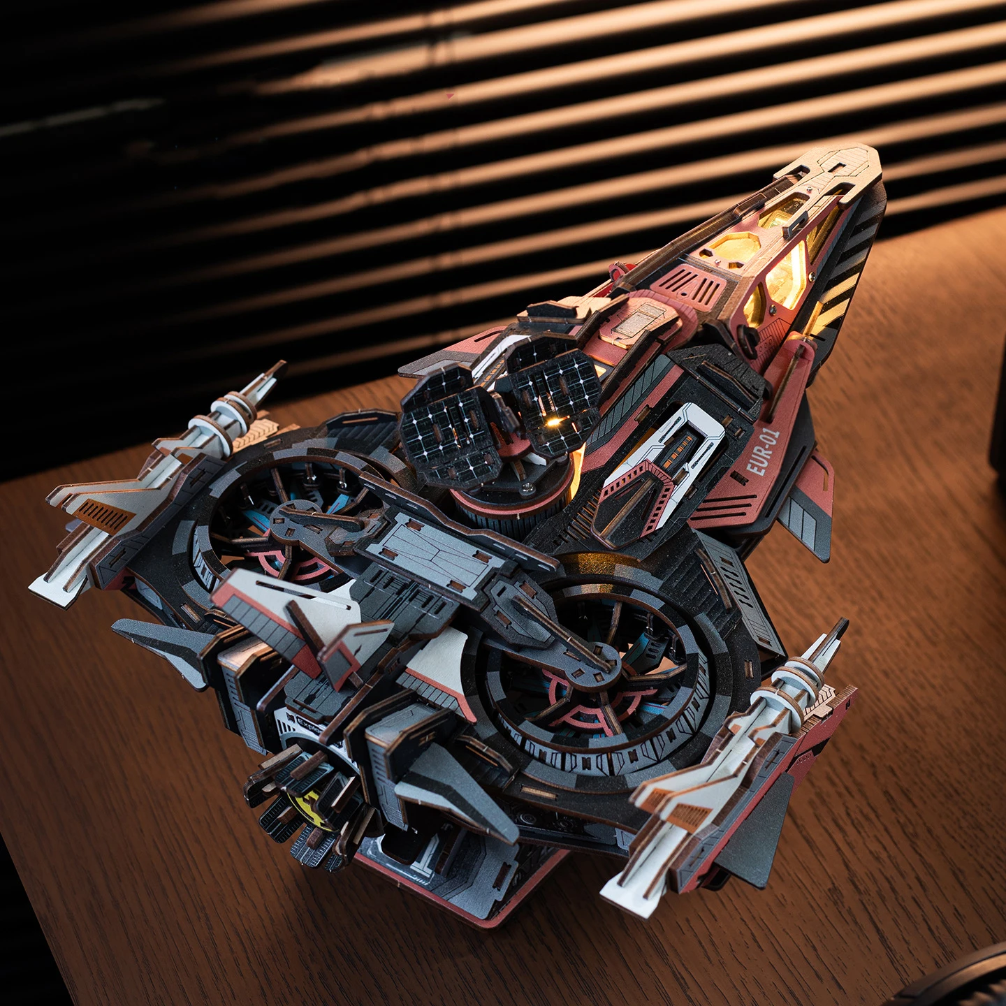 NEW DIY Wooden Explorer Spaceship Miniature Model Kits With