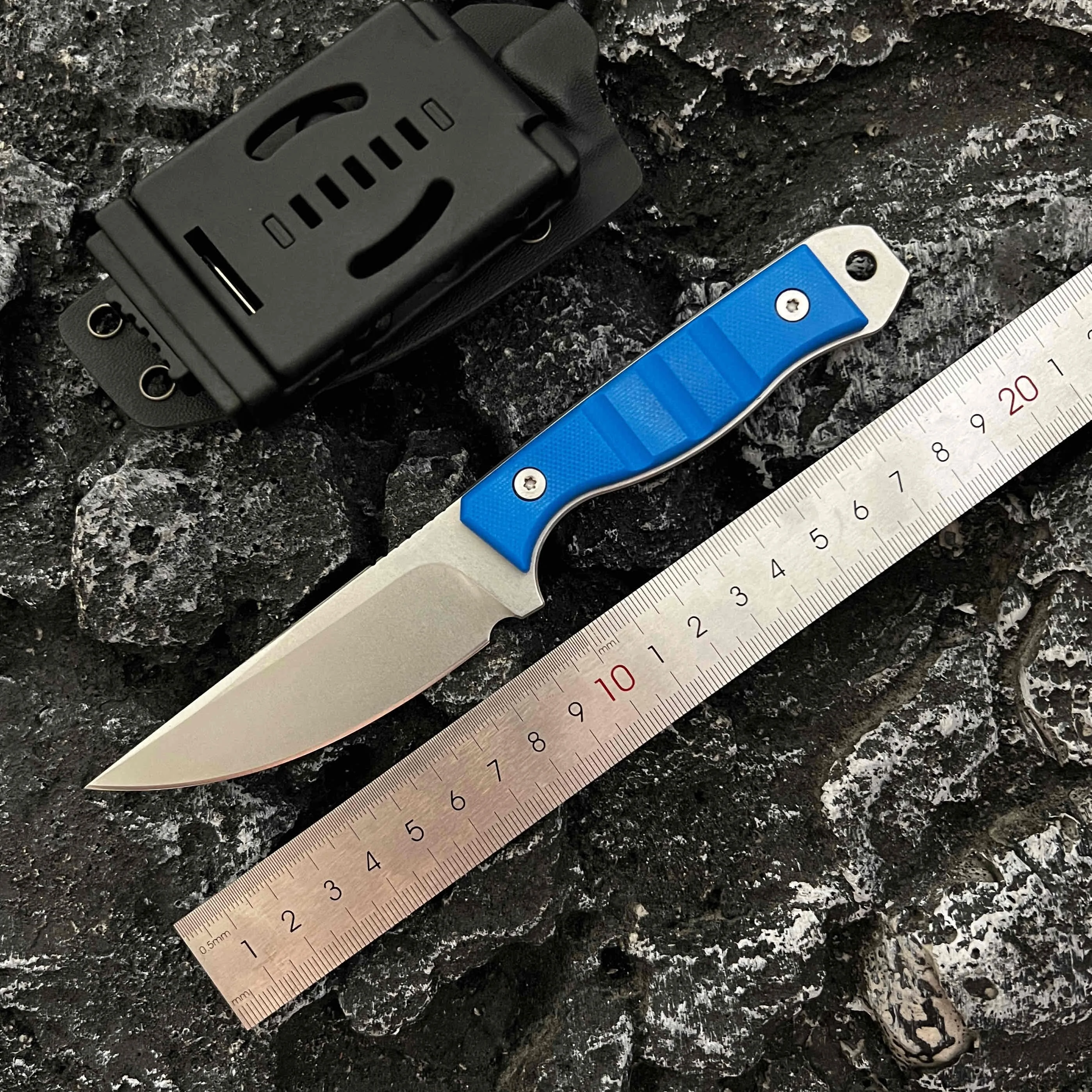 

New DC53 steel blade G10 handle outdoor camping EDC fishing tool fruit knife outdoor mountaineering fishing survival knife
