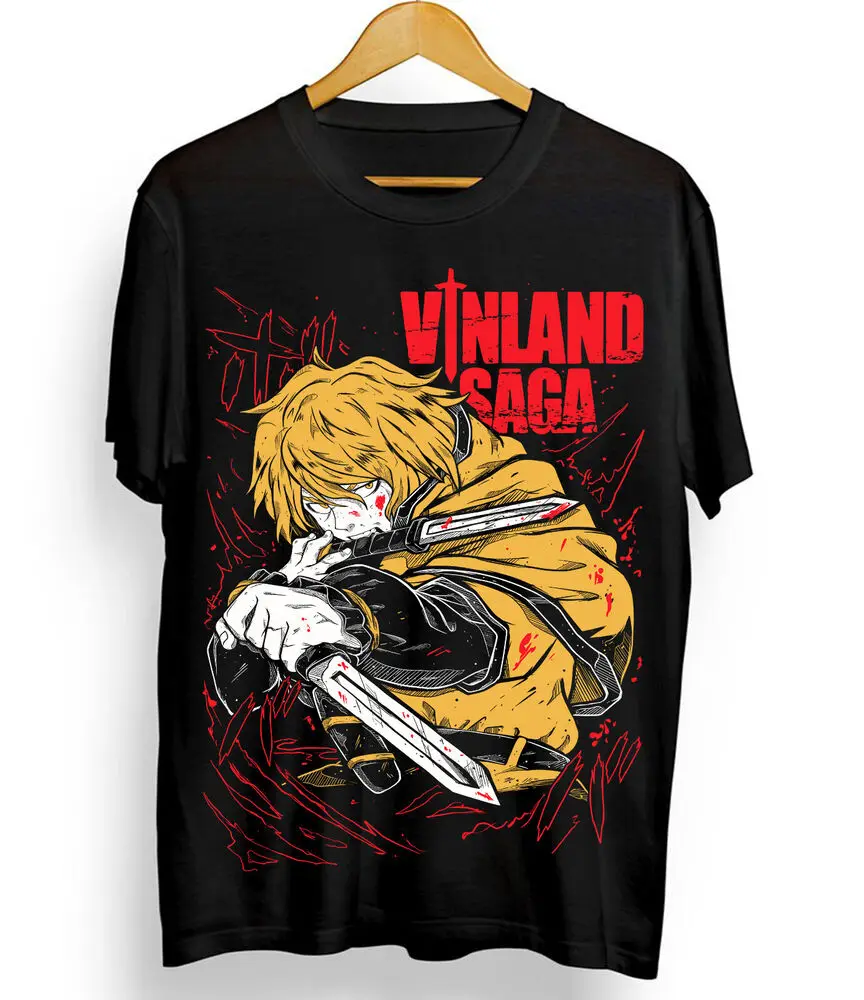 Vinland Saga Shirt,Thorfinn Shirt, Vinland,Askeladd,Manga Black Shirt,All Size