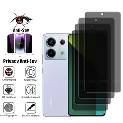 Protecteur d'écran pour Xiaomi Redmi Note 13 Pro, verre 5G, confidentialité, anti-espion, verre Guatemala, 4 pièces