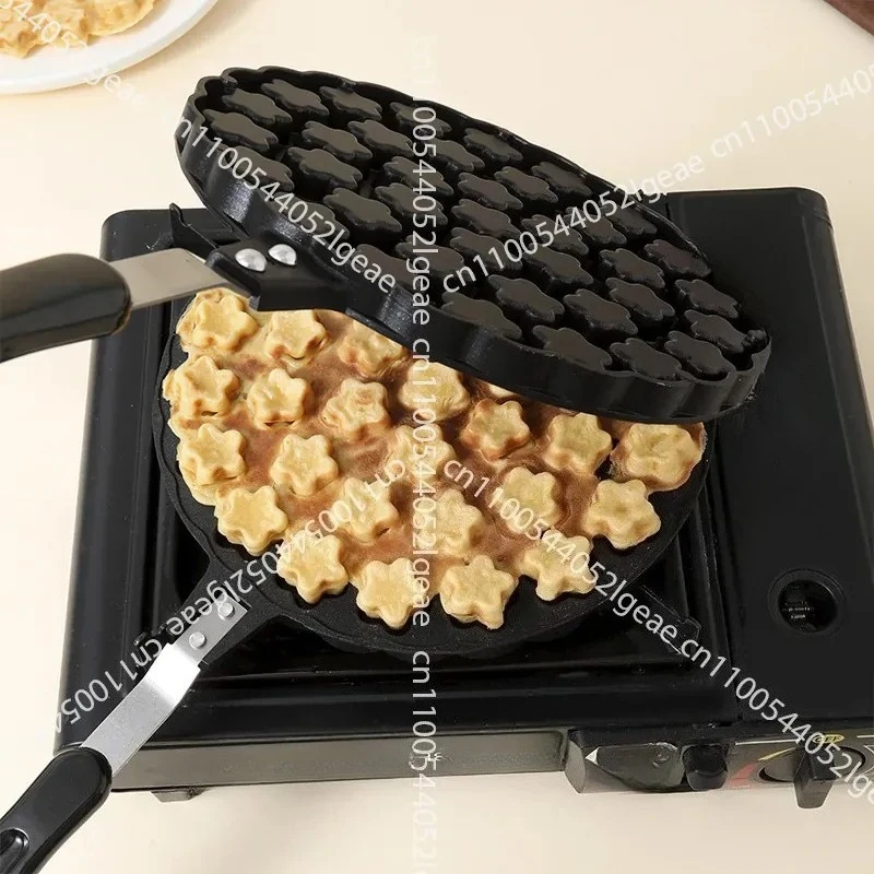 Plum Blossom Type Small Cake Mold Commercial Chicken Cake Abrasive Non-stick Gas Commercial Egg Pot Stall Tool