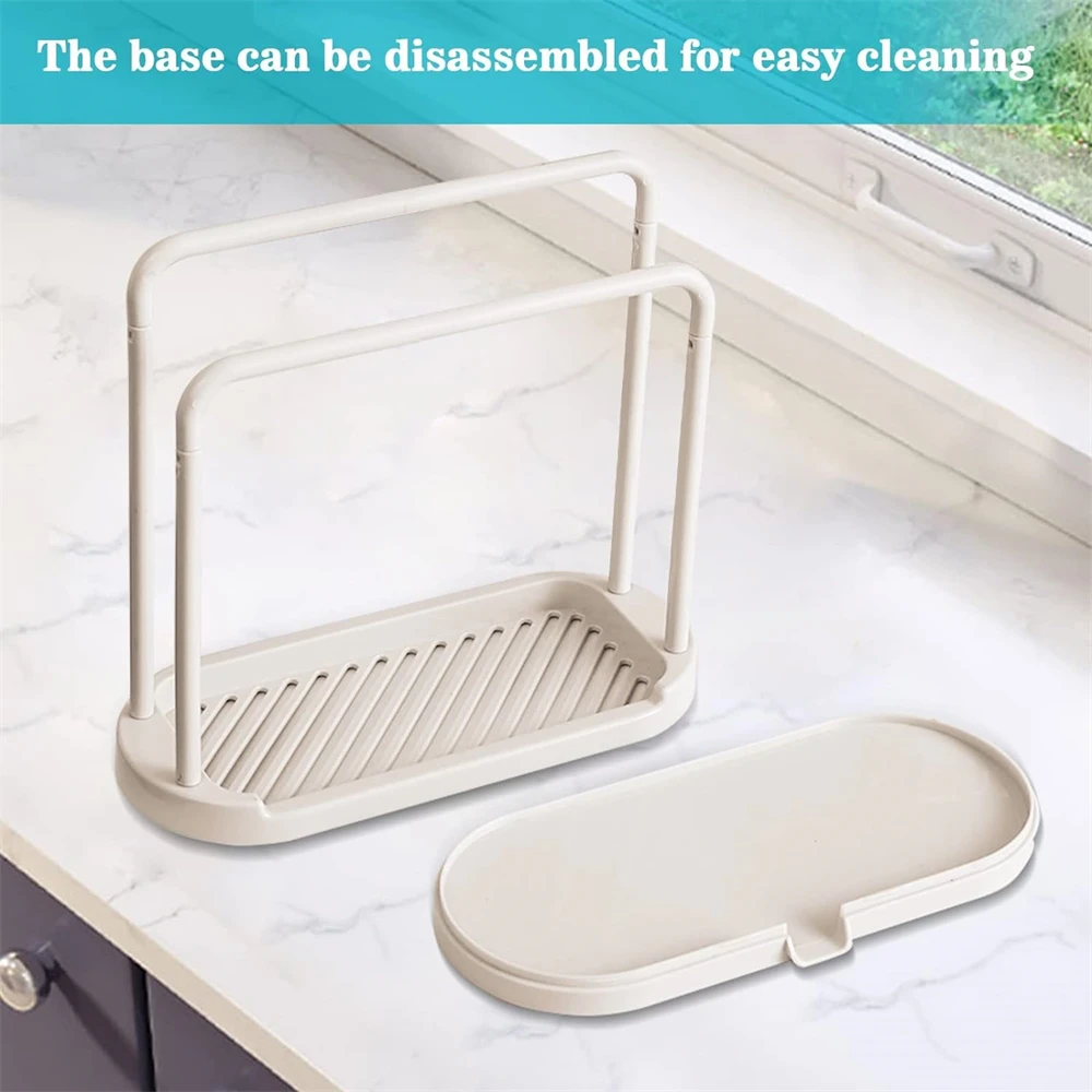 Kitchen Rag Drain Stand Kitchen Accessories Sink Drainage Shelf Sink Drain Storage Basket for Sponge Rag Wire Ball 1/2/3PCS