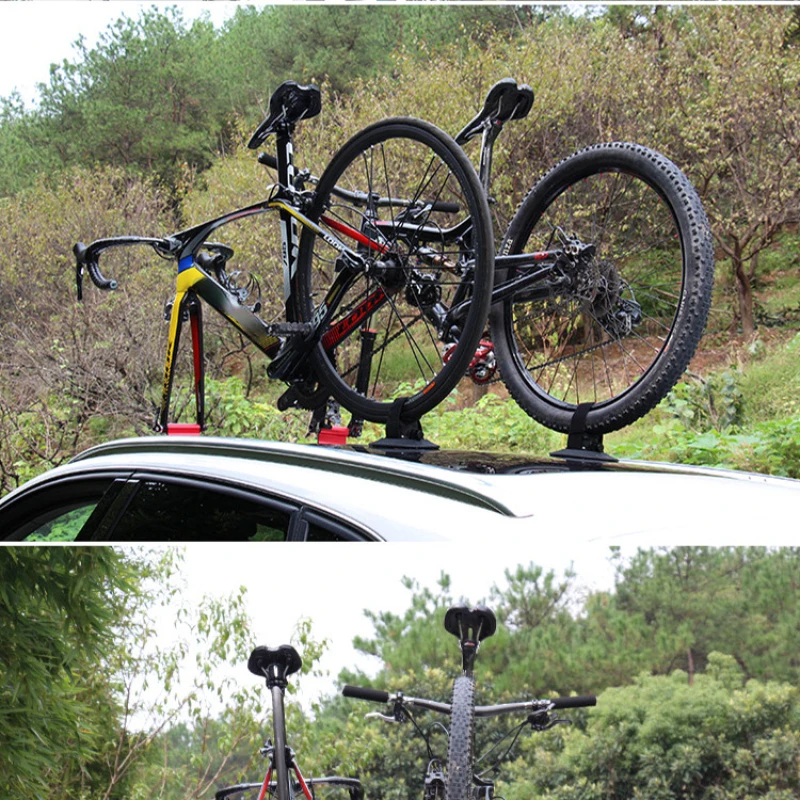 Highway mountain bike vacuum adsorption car car roof rack suction cup carry roof rack wholesale