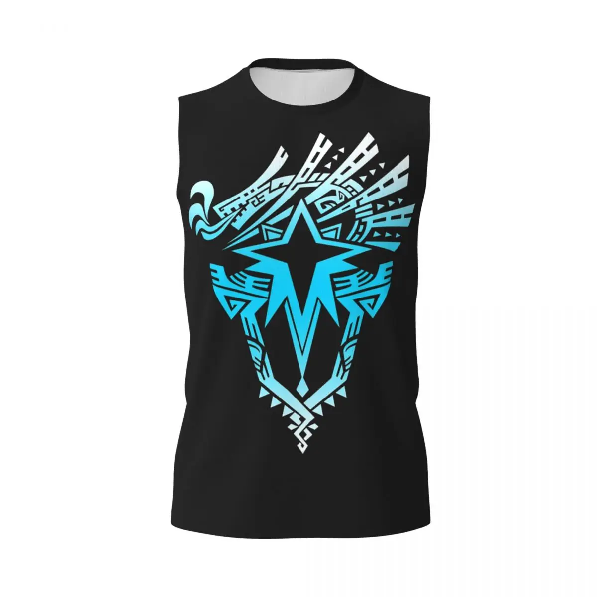 Monster Hunter World Iceborne Logo Men Printed Sleeveless T-shirt Casual Hip Hop Street Style Beach Holiday Tank Tops