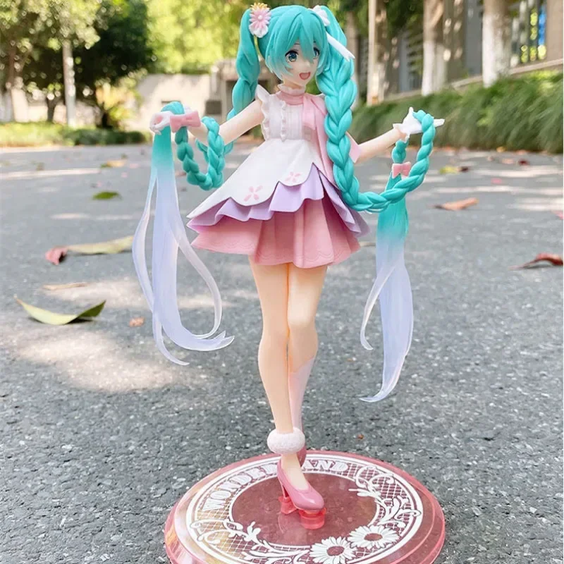 20 سنتيمتر جديد أنيمي هاتسون ميكو ساكورا Kawaii عمل الشكل البلاستيكية نموذج دمية التماثيل جمع الحلي اللعب هدايا عيد الميلاد