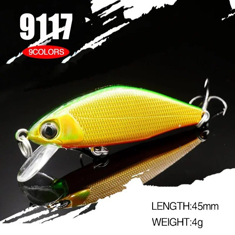 2024 1pcs Japan Design High Quality Hard Fishing Lure Pesca Issen 45mm 4g Sinking Stream Bait for Trout Pike Perch Bass Tackle