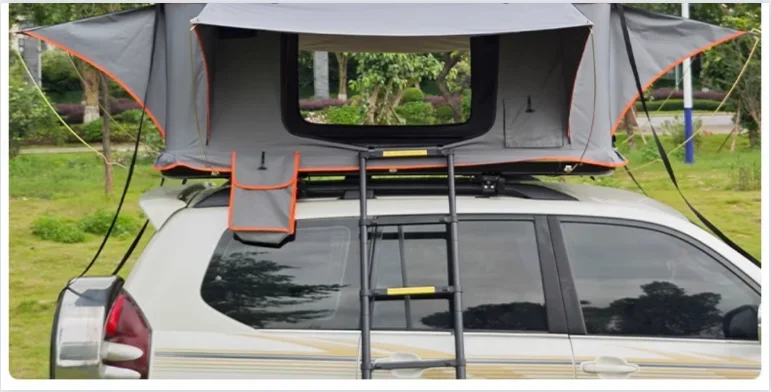 Automatic Waterproof Vehicle-Mounted Roof Tent Outdoor Hard Shell Quick-Open Vertical Lift Tent for Cars