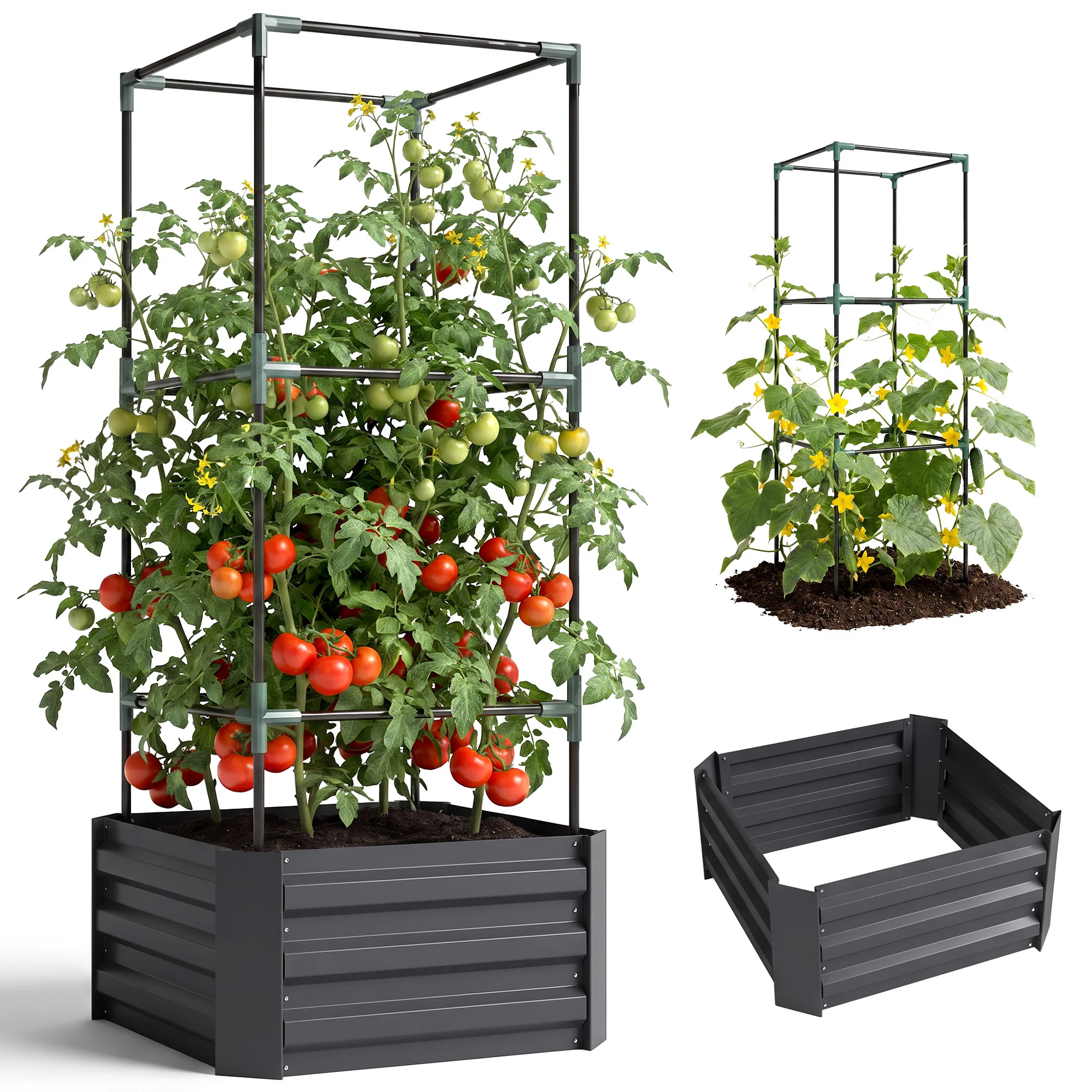 Cama de jardín elevada galvani - Raised Garden Bed reseña y precio