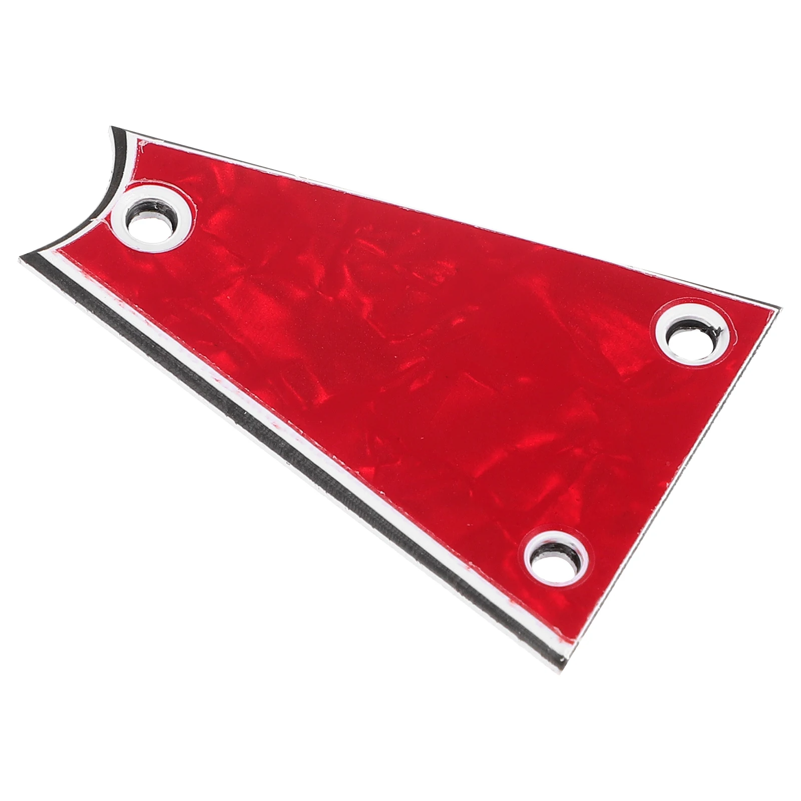 

Electric Guitar Truss Rod Cover Red 3-Ply Iron Core Pvc Triangle Plate For Bass Guitar Protection Upgrade Accessory