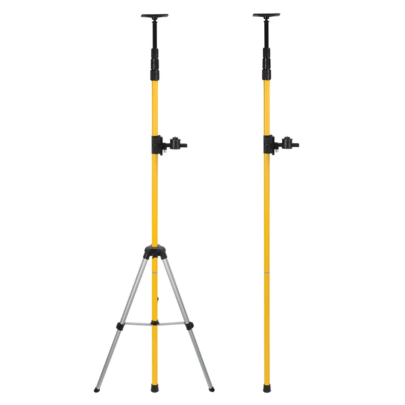 Multifunctional Level Telescopic Rod 3m/4m Thick Aluminum Tube ABS Universal 15mm Screw for Construction Decoration