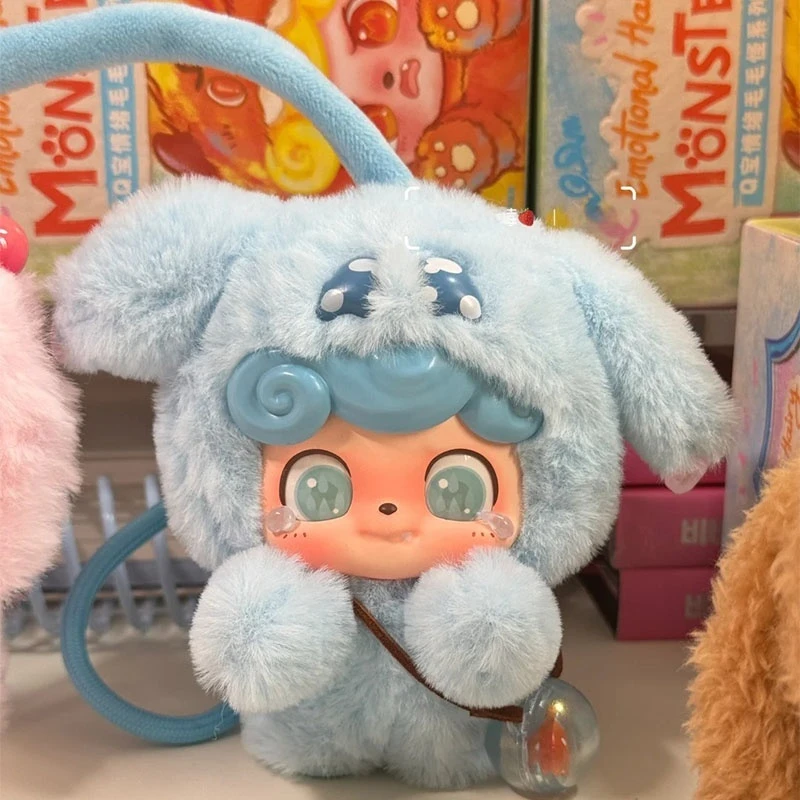 Jotoys Q.Kid Emotional Hairy Monster Series Plüsch Blind Box Kawaii Puppe Tabletop Decor Figur Mystery Toy Collectible Kid Gif