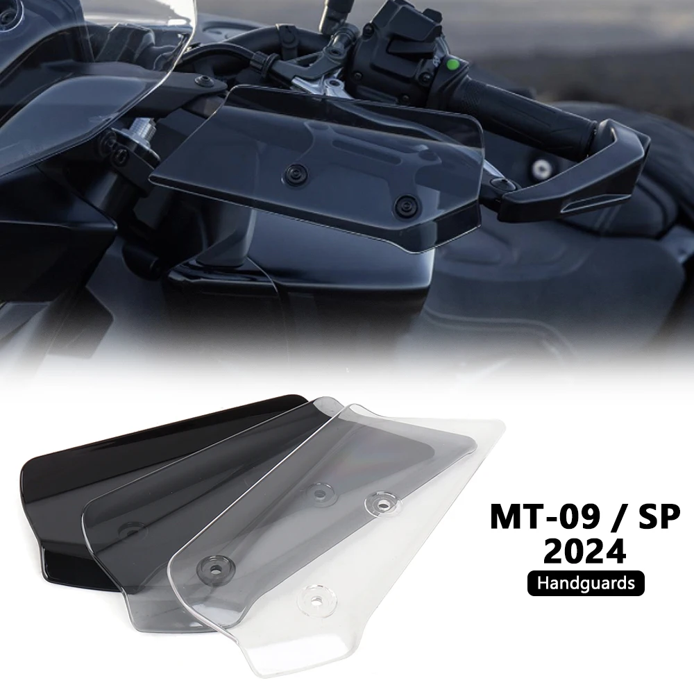 Acrílico Handguard Shield para motocicleta guiador, Protetor de guardas de mão, YAMAHA MT09, MT 09, MT-09 SP, Novo, 2022