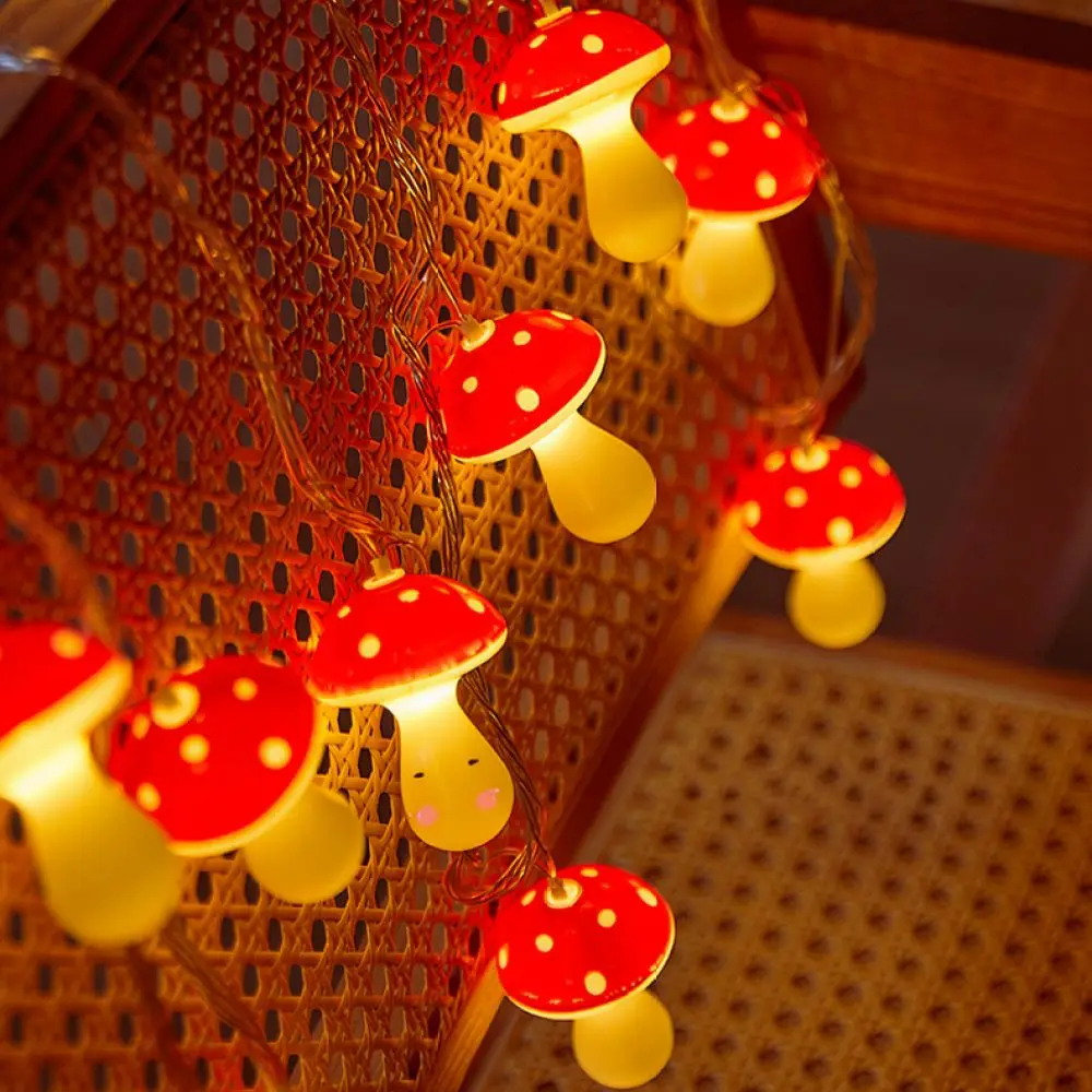 Waterproof Mushroom LED Fairy Light For Backyard Balcony Outdoor Garden Party Festival Wedding Interior Mood Lighting