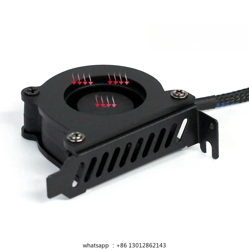 

Case Exhaust Fan PCI Half Height Small Case Turbo Exhaust Cooling Fan Graphics Card Cooling Exhaust Fan