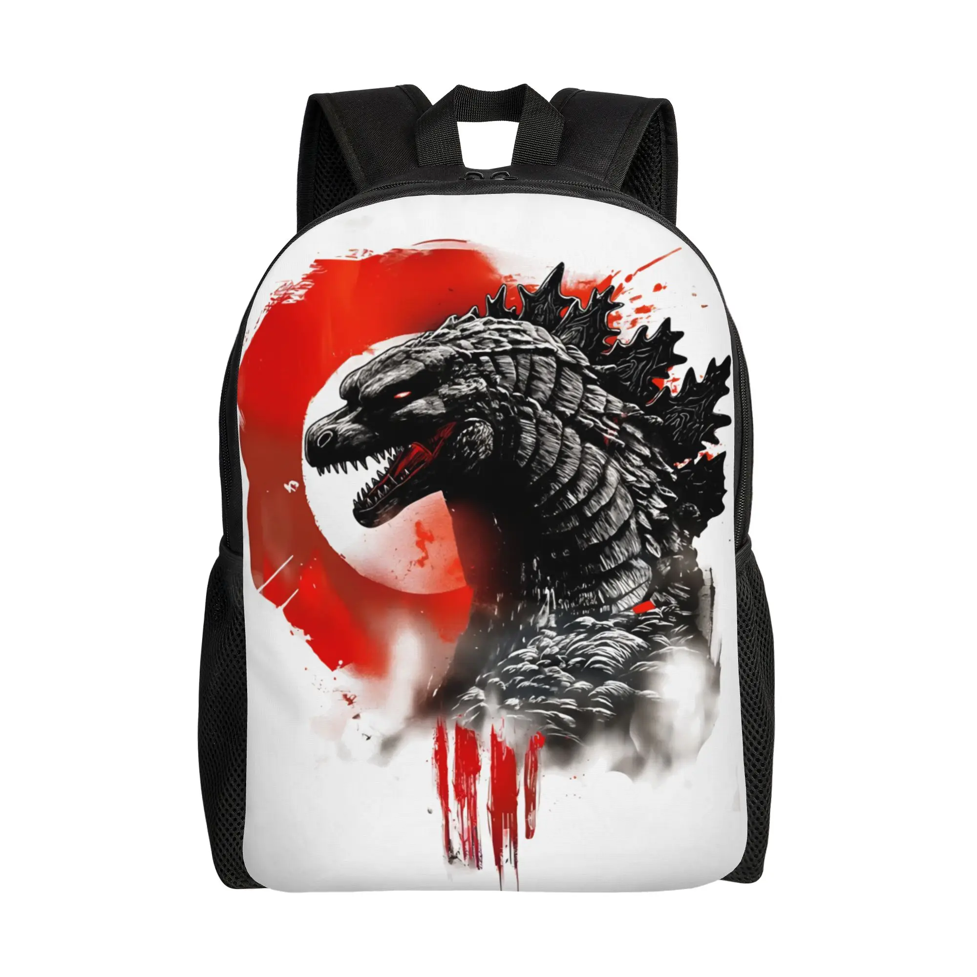 Gordzillaed Backpack  Youth Polyester Travel Backpacks Print Cool High School Bags Rucksack