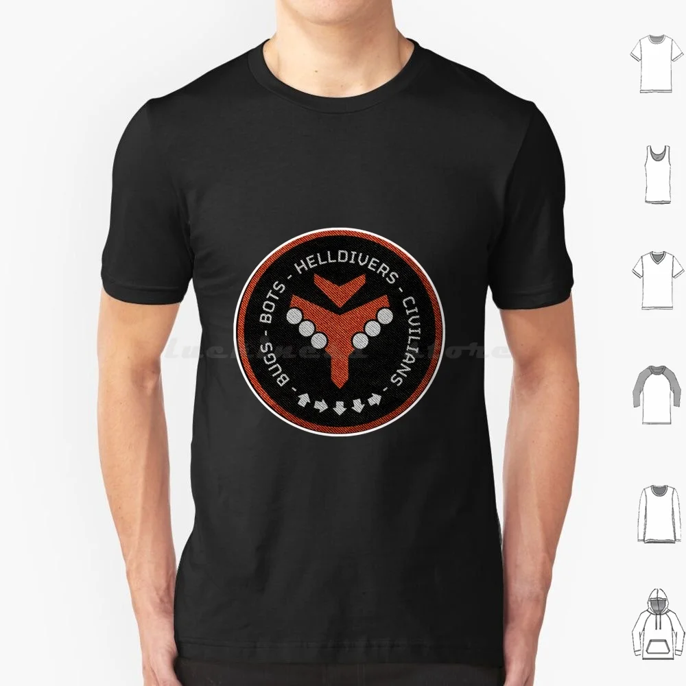 Cluster-Bomb T Shirt 6xl Cotton Cool Tee Helldivers Helldivers 2 Gaming Video Games Helldivers Ii Super Earth Games Gamer