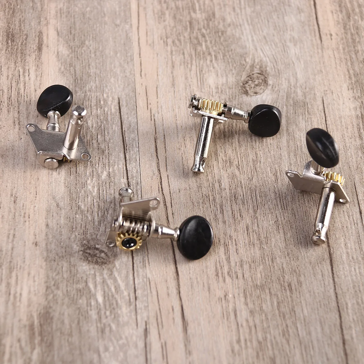 Metal Ukulele Tuning Pegs Set for 4-String Ukulele Elegant Design Replacement Tuning Keys for Guitarists and Performers