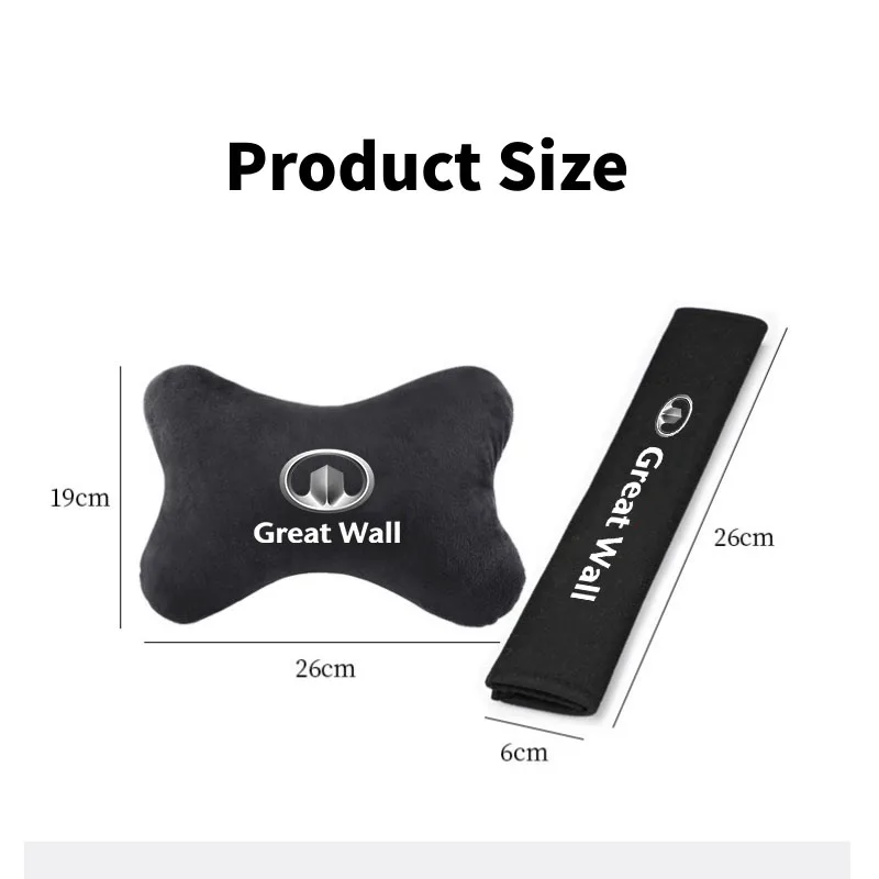 For Great Wall Hover H3 H5 M4 Poer Pao Voleex C30 Wingle 5 Car Headrest Neck Support Seat Soft Neck Pillow Auto Accessories