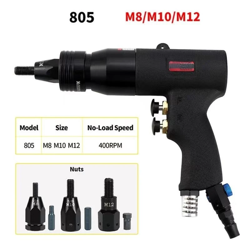 Efficient Portable Heavy Duty Pneumatic Hydraulic Riveting Machine Powerful Pneumatic Riveting Gun Pneumatic Riveting Nut Gun view 6