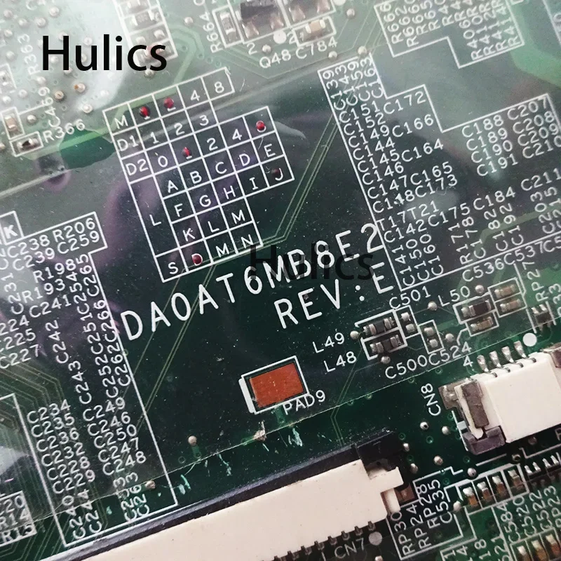 تستخدم Hulics 434722 -001 اللوحة الرئيسية للكمبيوتر المحمول HP Pavilion DV6000 DV6500 اللوحة الأم DA0AT6MB8E2 DDR2 اللوحة الرئيسية