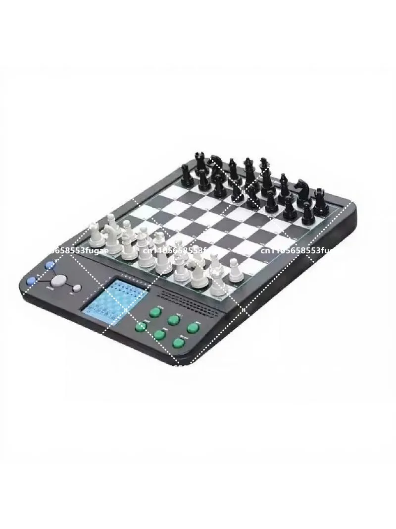 Electronic Chess Board with Talking English, Magnetic Pieces, Self-Teaching Program for Beginners