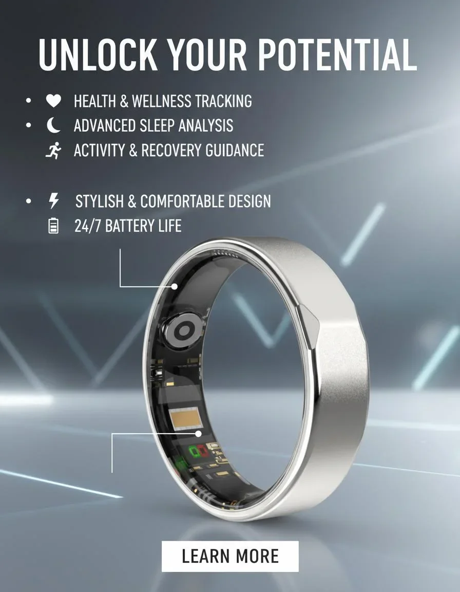 

Умное кольцо QINO R22 с зарядным чехлом для мужчин и женщин, монитор здоровья и сна, водонепроницаемость 5ATM, мультиспортивный режим, модный подарок