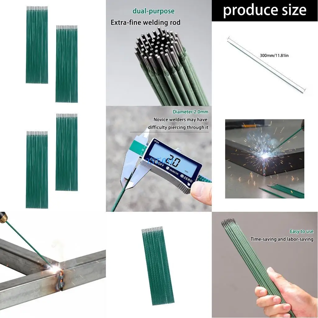 

E15A Pack of 20/50 Electrodes 2.0mm for All Position Efficient Welding Performances