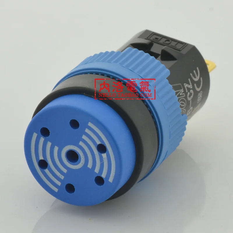 [SA]Korea Kaikun KACON 16mm round blue buzzer K16-CZ K16-CZL D4 continuous sound DC24V--10pcs/lot