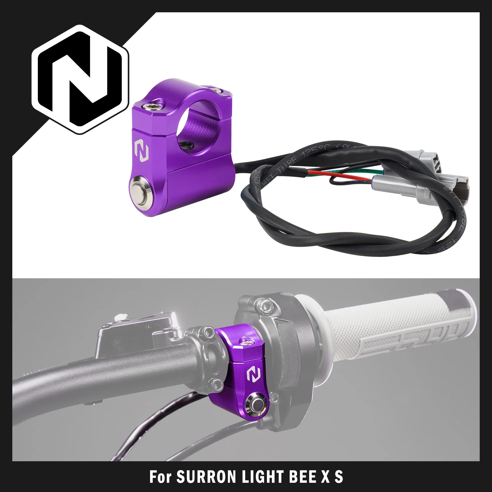 

For Surron Light Bee X For Sur-Ron Light Bee S L1E For Segway X160 X260 Plug & Play Headlight Switch Button Electric Dirt Bike