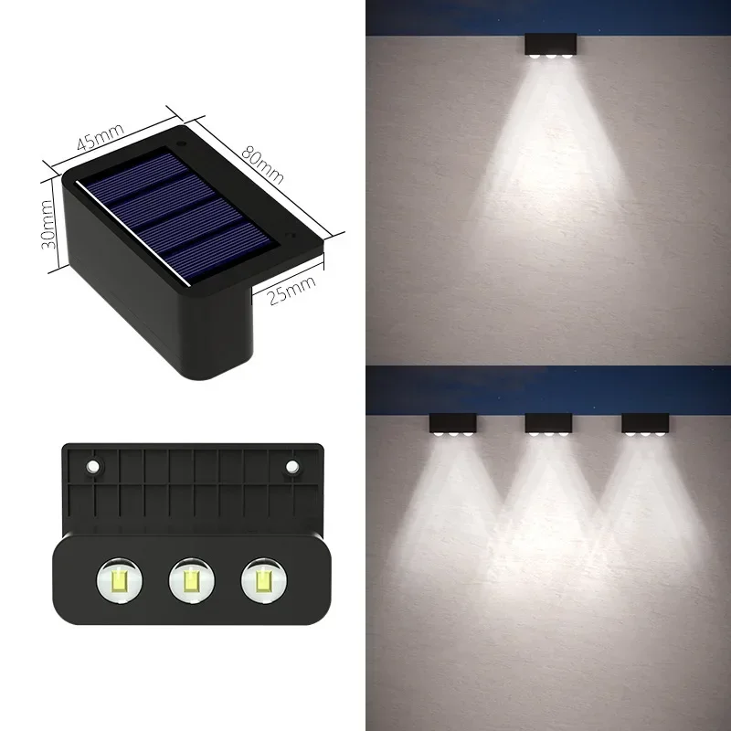 1/2/4 STUKS Solar Wandlampen Buiten Waterdichte Tuin Trapverlichting voor Tuin Hek Trap Pad Decoratie Buiten Solar Verlichting