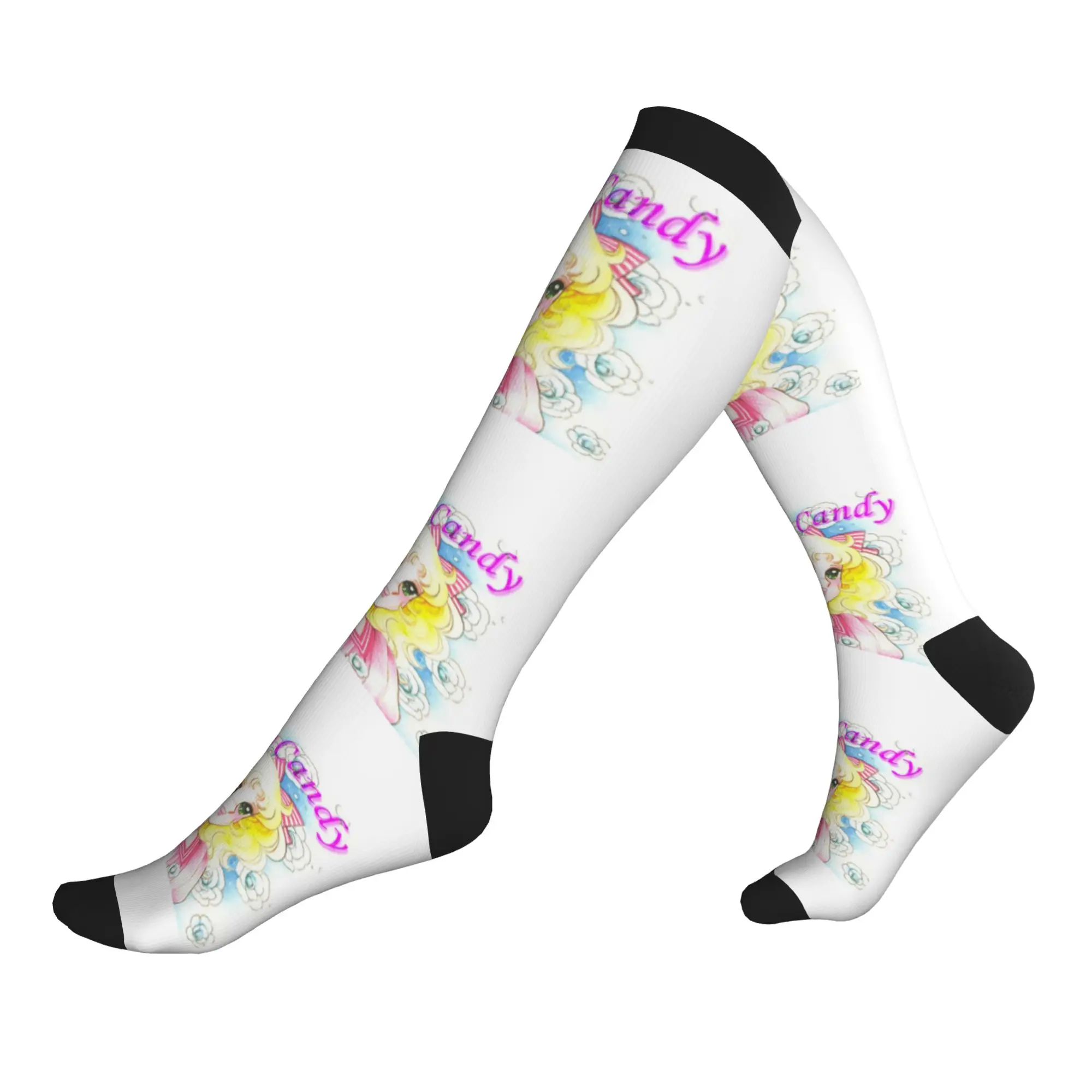 Harajuku Candy Candy Socks Women Men Warm 3D Print Anime Manga Basketball Sports Sports Compression Socks