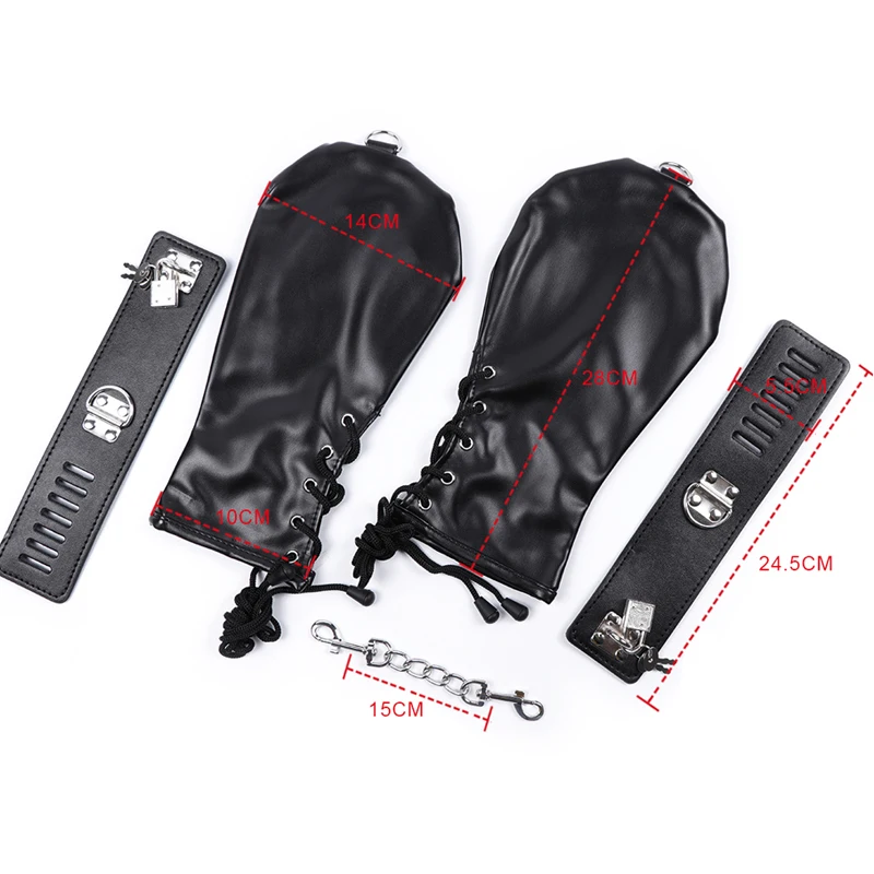 Cosplayaccessoires Unisex Gothic Zwart Roze Vingerloze lange handschoenen voor dames en heren, perfect voor festivals, koppelspellen