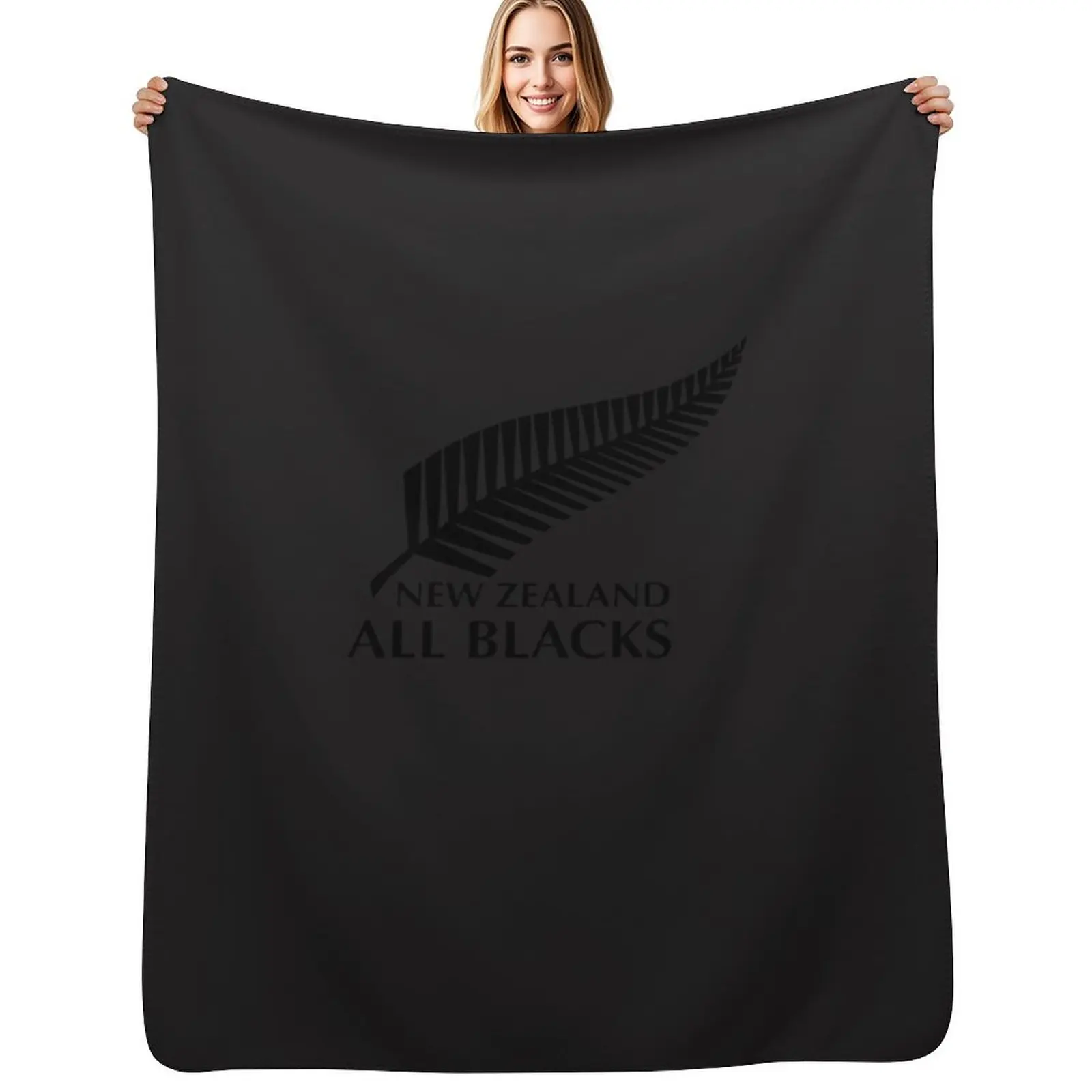

New Zealand All Blacks Essential T-Shirt Throw Blanket Soft Beds For Baby Soft Hairy Blankets