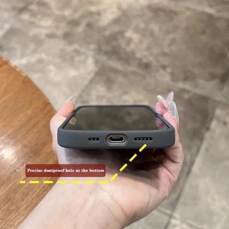 Custodia magnetica per iPhone 16 15 14 13 12 11 Pro Max Plus Carica wireless Silicone Anti impatto Antiurto per Magsafe Cover