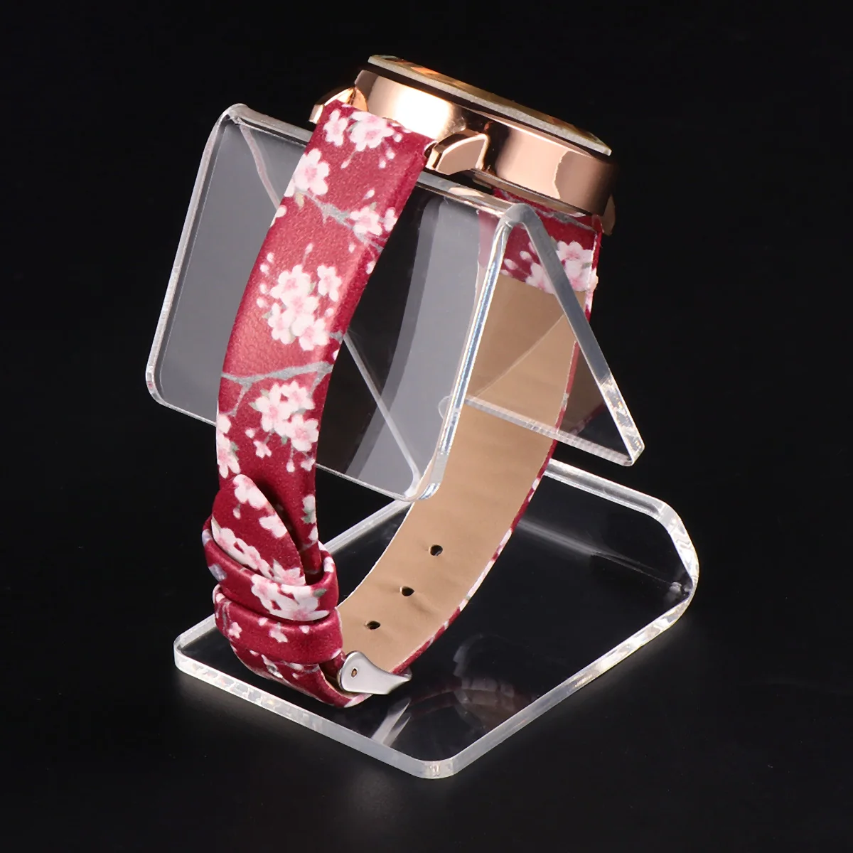 

4Pcs Clear Acrylic Watch Holder Display Stand for Dust Free Protection and Stable Non Slip Watch Showcase Display Bracket